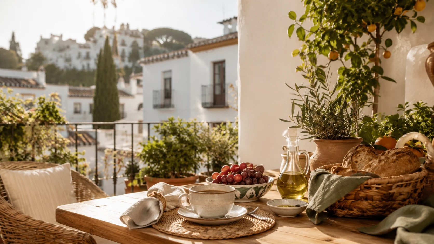 Desayuno mediterráneo en Andalucía